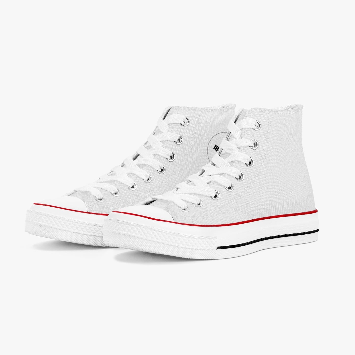 South Korea Classic Canvas High Tops (White) - Men's & Women's