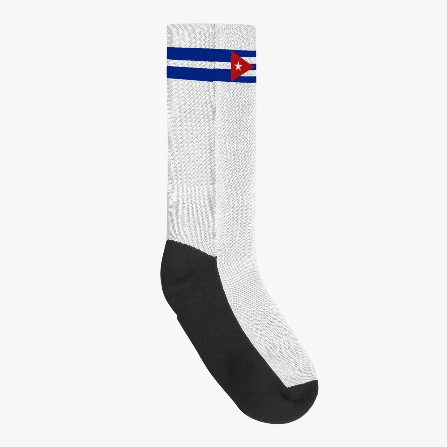 Cuba Pride Sport Socks (White)