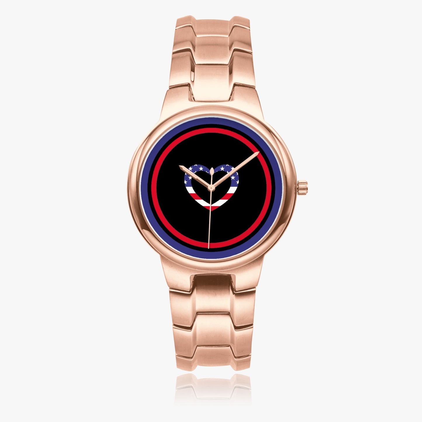 American Love Stainless Steel Luxury Women's Watch - Rose Gold / Silver / Black