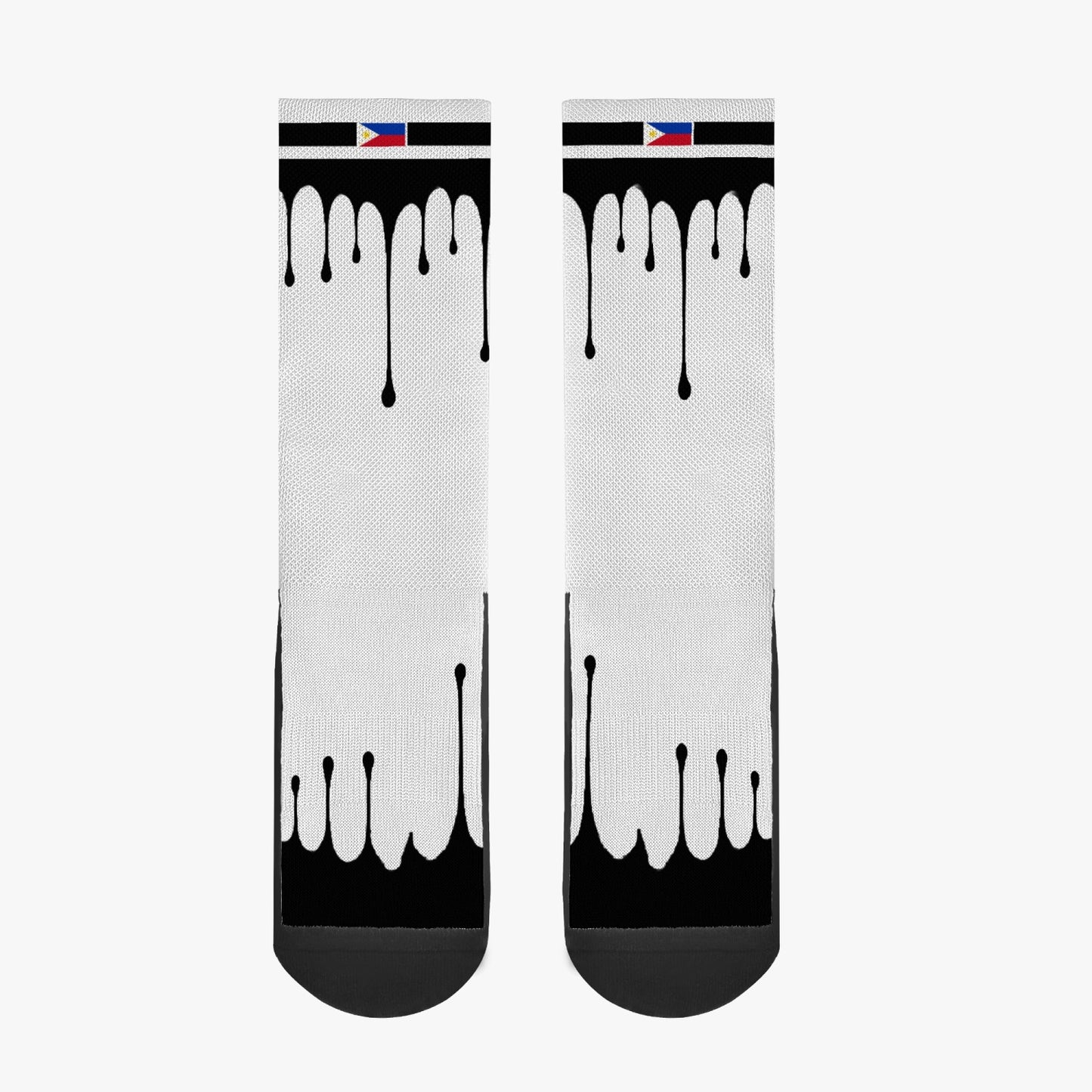 Philippines Drip Sport Socks (Black Drip)