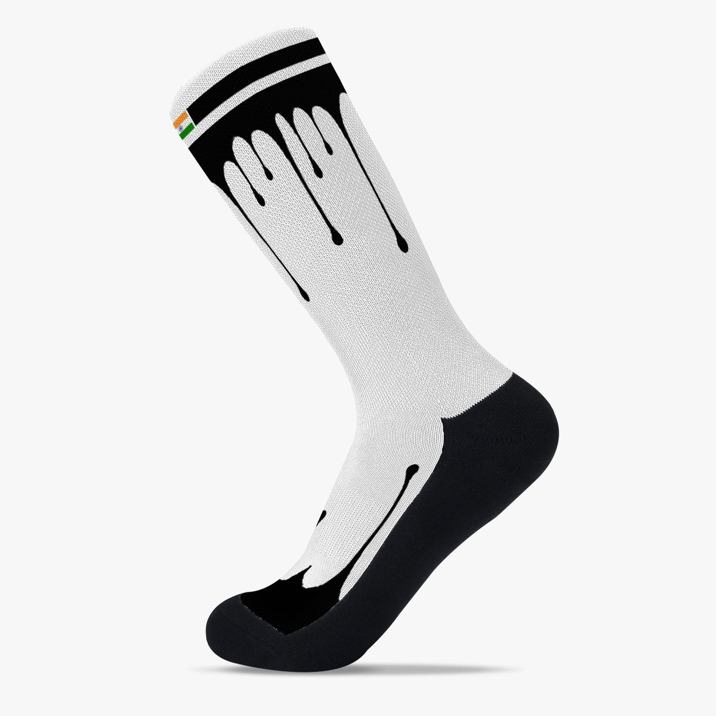 India Drip Sport Socks (Black Drip)
