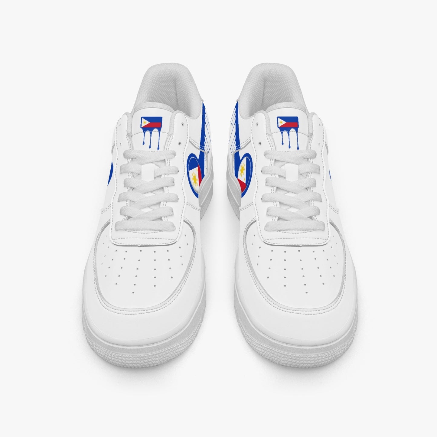 Philippines Blue Drip R-Force 1 Low Tops (White) - Men's & Women's