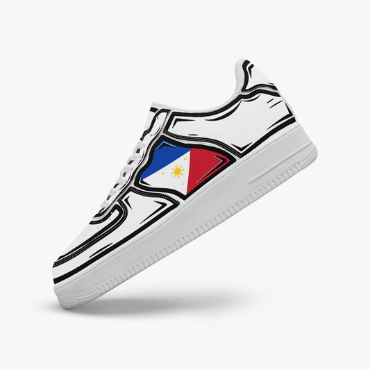 Philippines Cartoon Force 1 Low Tops (White) - Men's & Women's