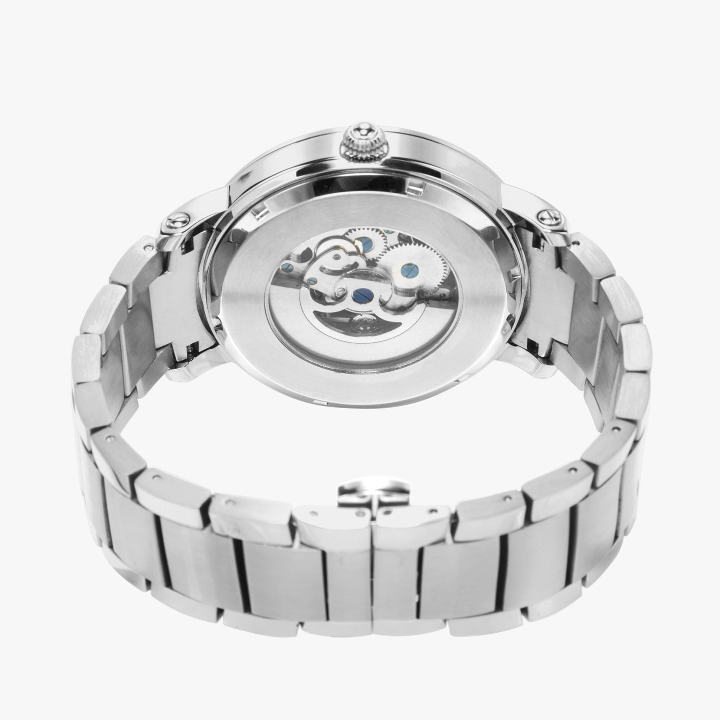 Dominican Pride Stainless Steel Luxury Men's Watch - Silver / Rose Gold / Black
