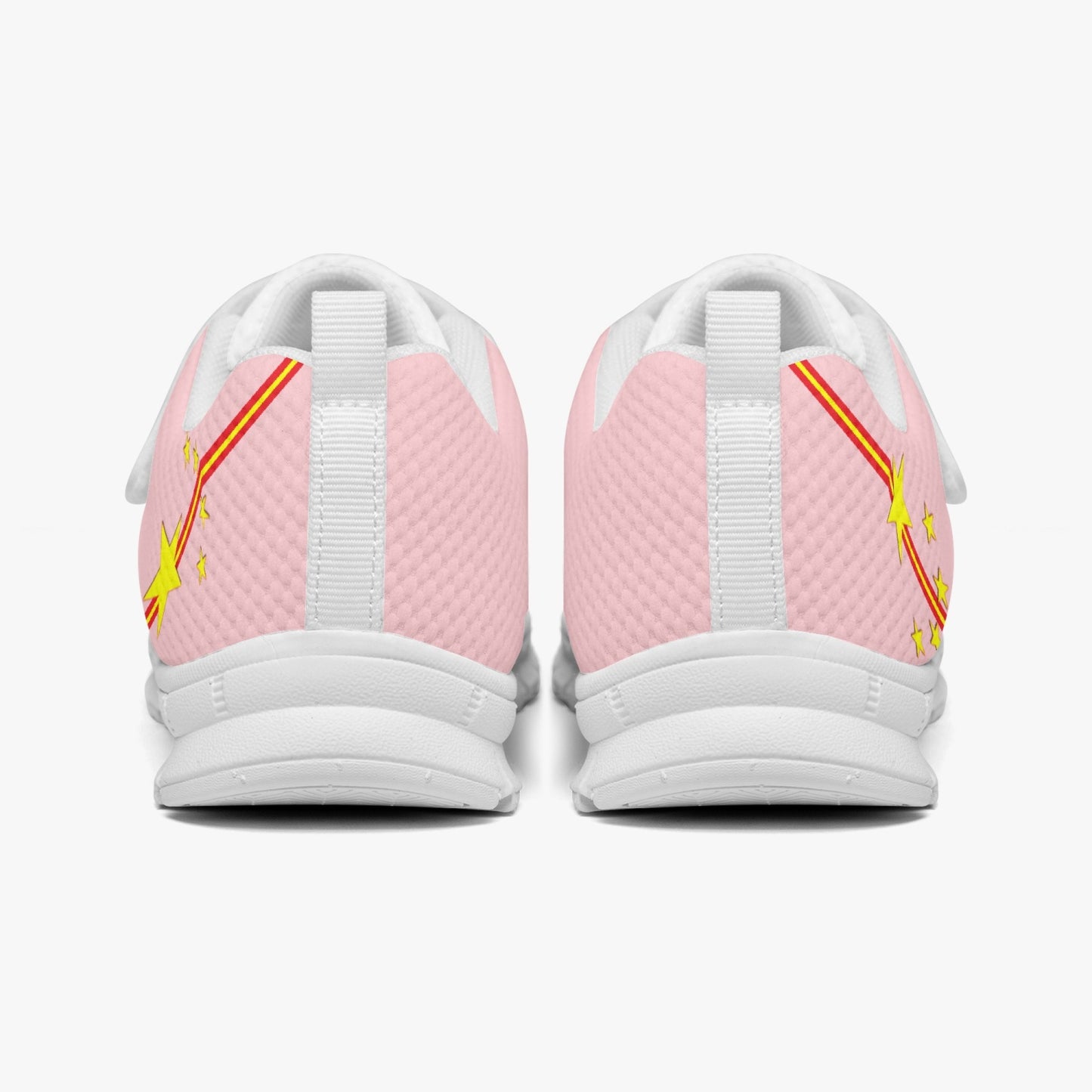 China Pride Kid's Lightweight Velcro Mesh Sneaker - Pink