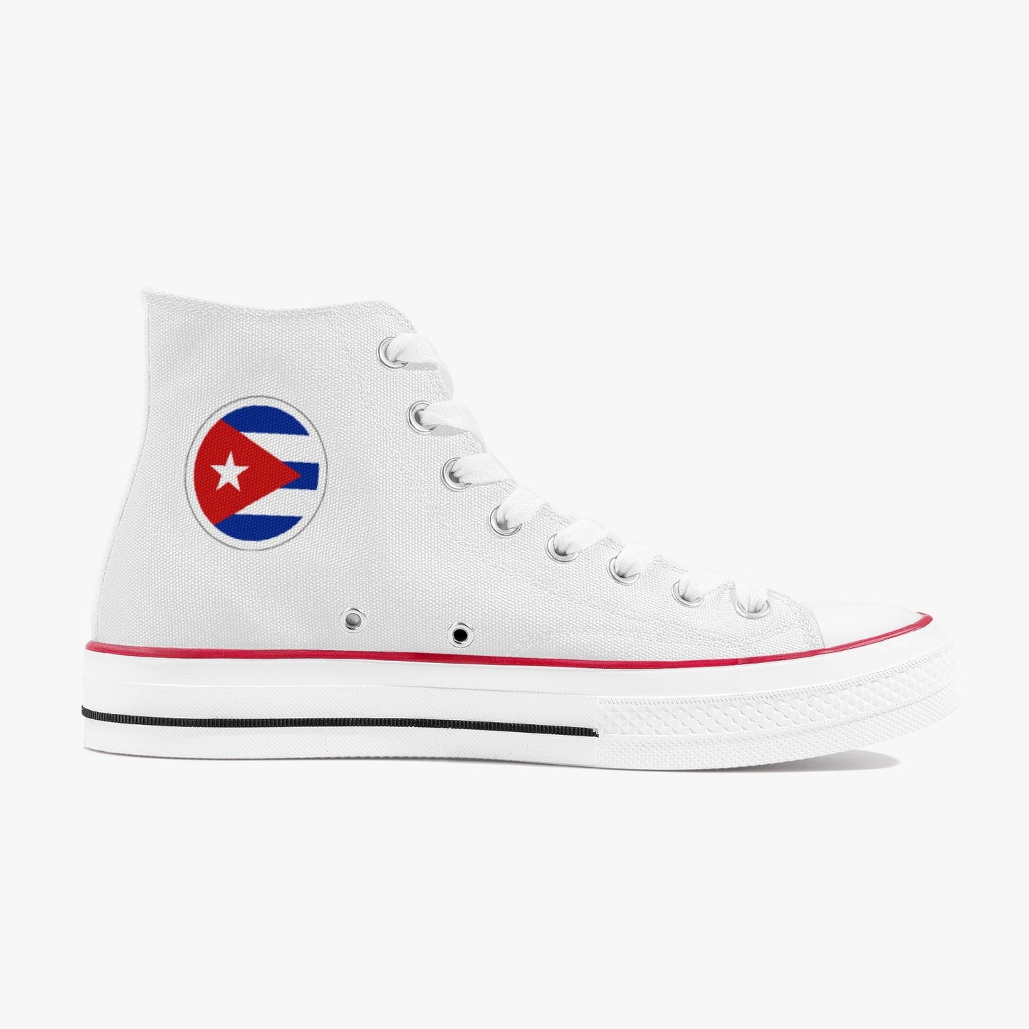 Cuba Classic Canvas High Tops (White) - Men's & Women's