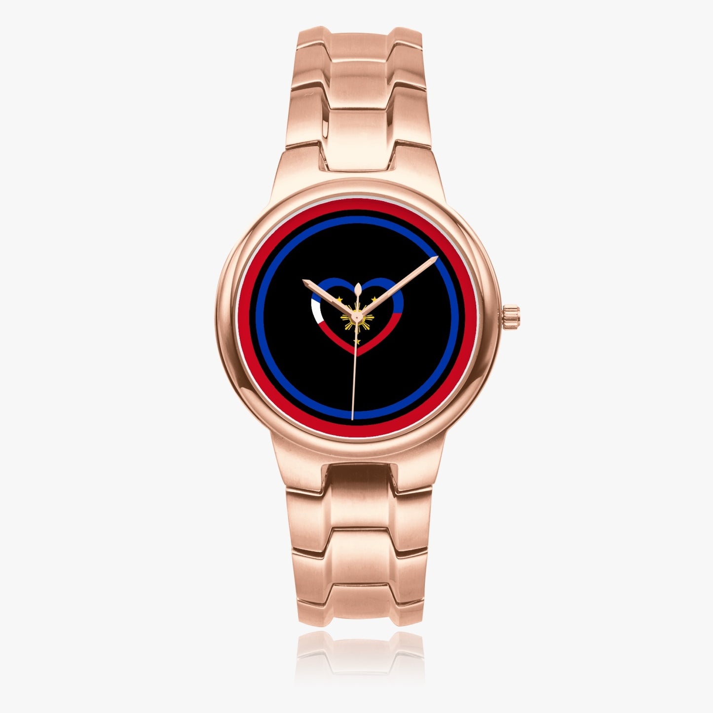 Philippines Love Stainless Steel Luxury Women's Watch - Rose Gold / Silver / Black