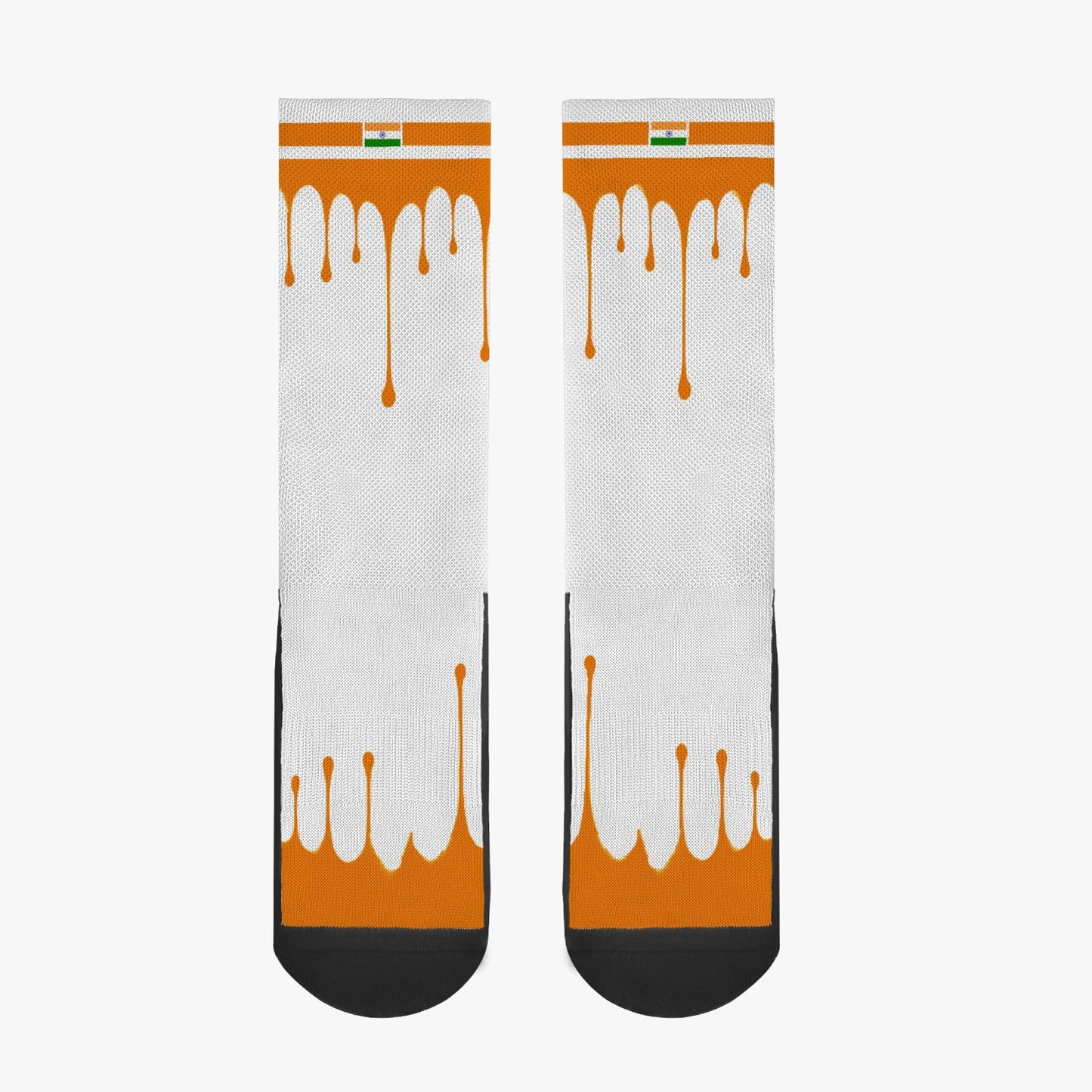 India Drip Sport Socks (Orange Drip)