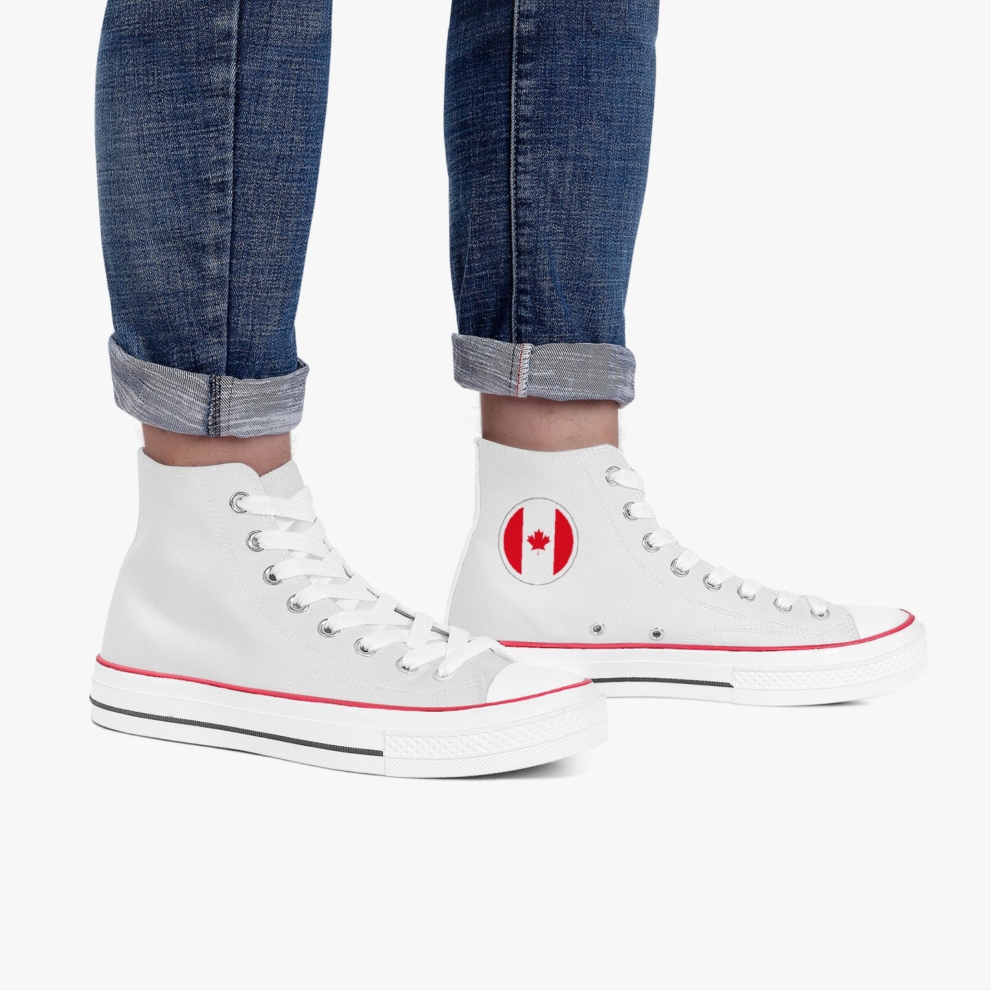 Canada Classic Canvas High Tops (White) - Men's & Women's