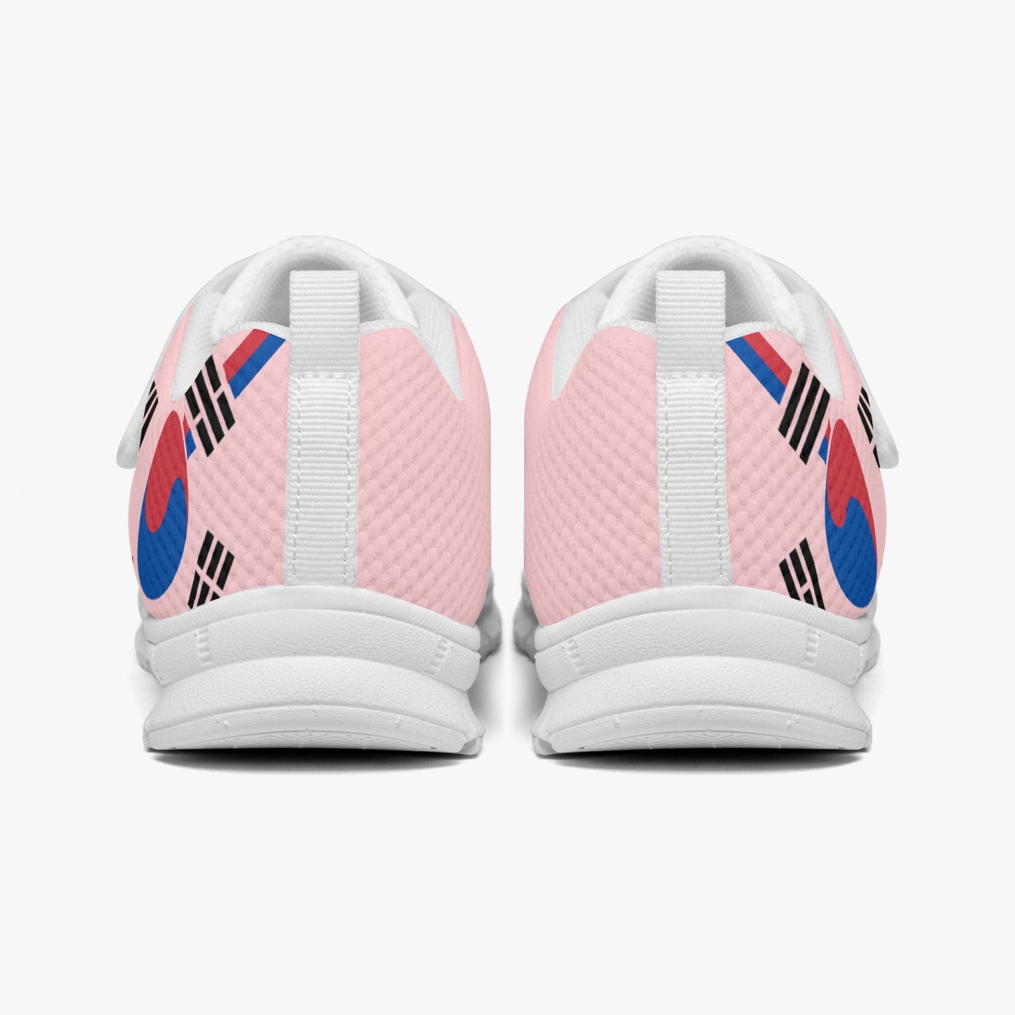 South Korea Pride Kid's Lightweight Velcro Mesh Sneaker - Pink