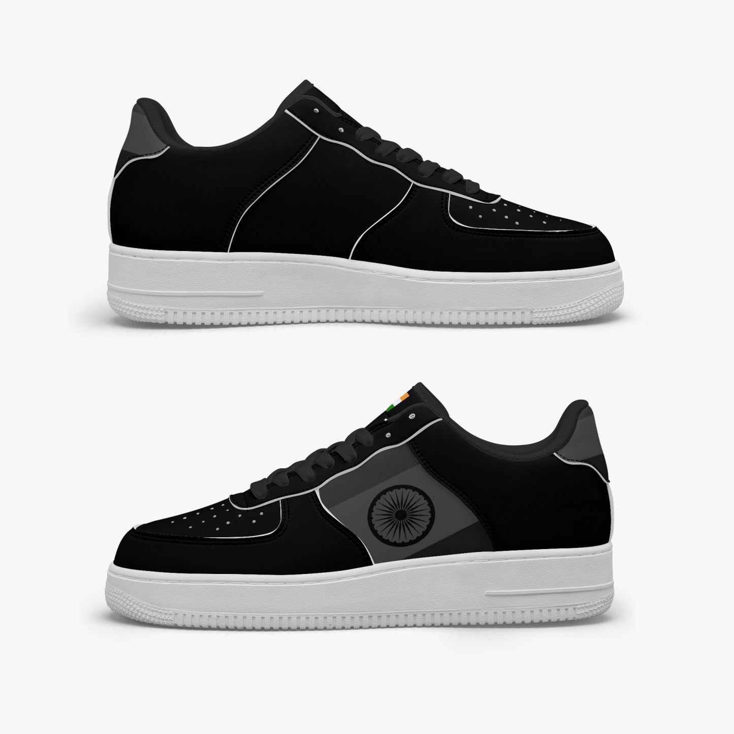 India Classic R-Force 1 Low Tops (Black) - Men's & Women's