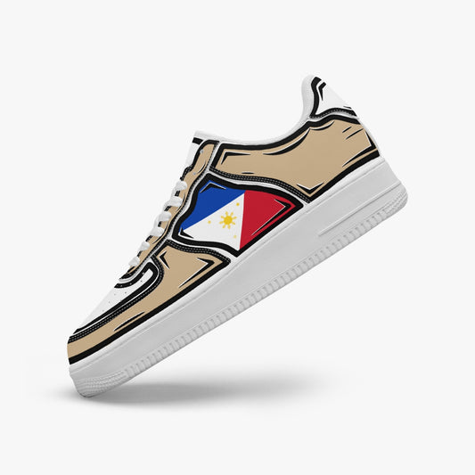 Philippines Cartoon Force 1 Low Tops (Tan) - Men's & Women's