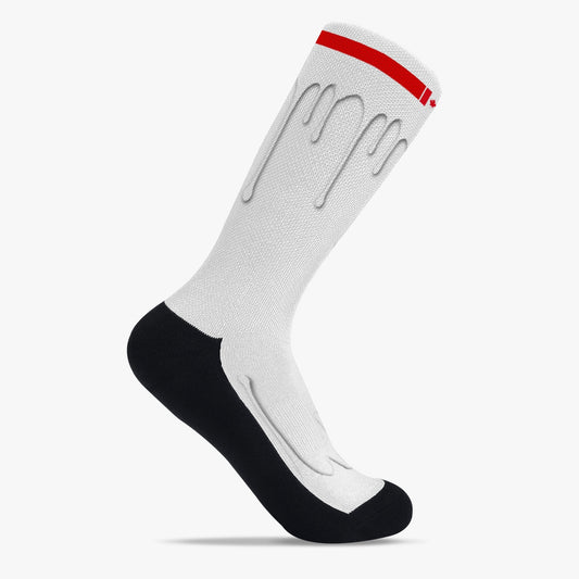 Canada Drip Sport Socks (White Drip)