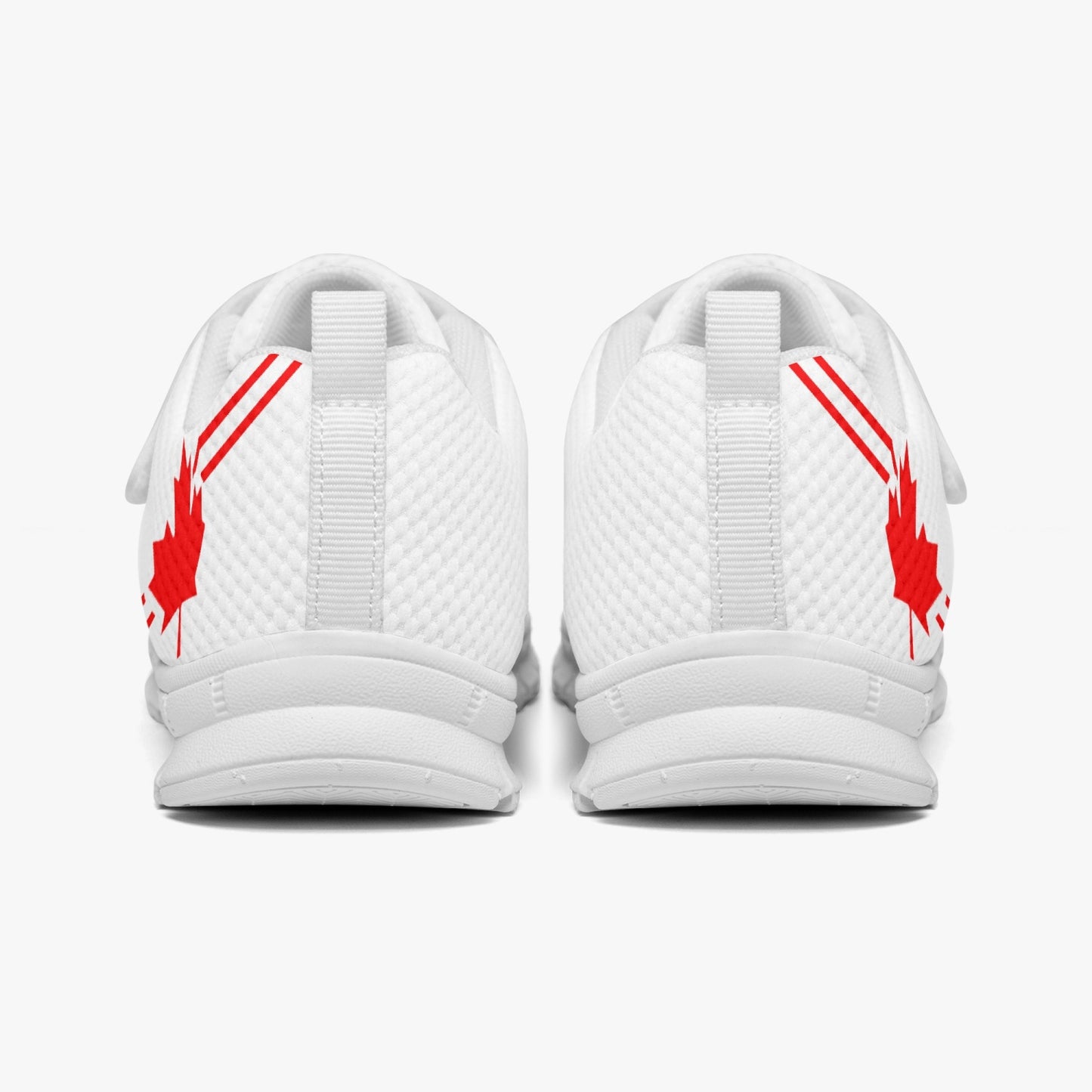 Canada Pride Kid's Lightweight Velcro Mesh Sneaker - White