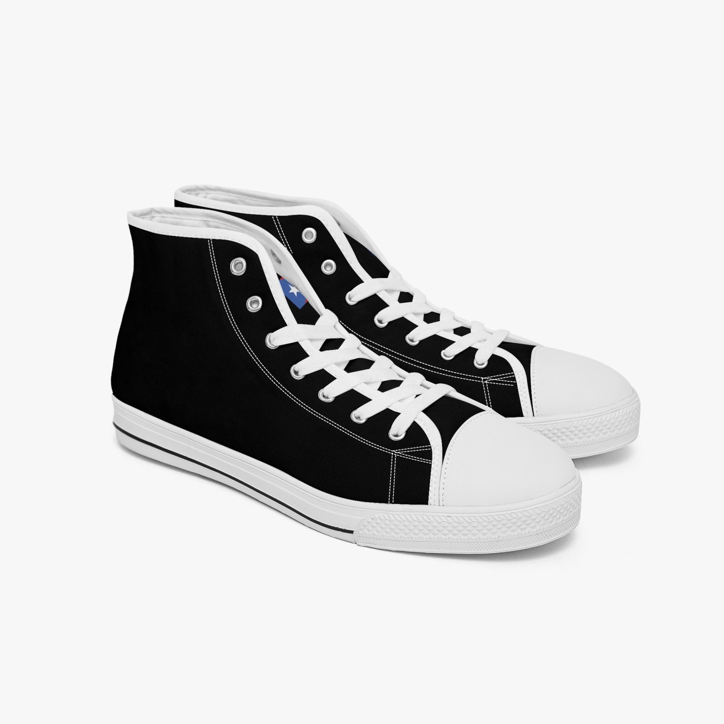 Puerto Rico Classic Canvas High Tops (Black) - Men's & Women's