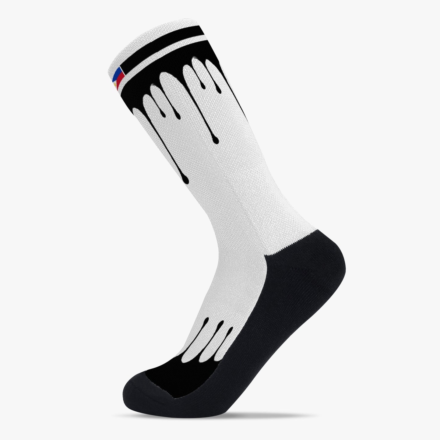 Philippines Drip Sport Socks (Black Drip)