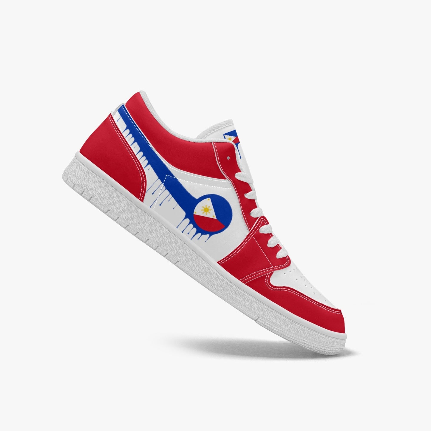 Air Philippines Blue Drip / Red & White Low Tops (White Sole) - Men's & Women's
