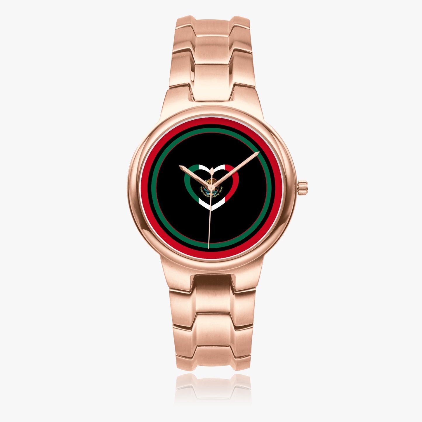 Mexico Love Stainless Steel Luxury Women's Watch - Rose Gold / Silver / Black