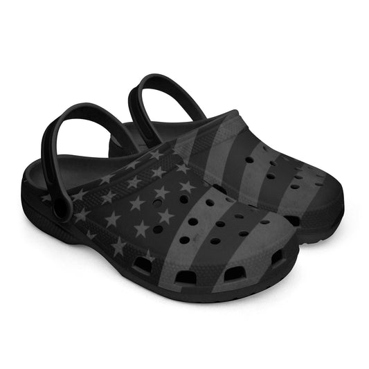 American Flag Clogs (Black) - Men's & Women's