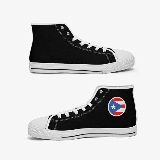 Puerto Rico Classic Canvas High Tops (Black) - Men's & Women's