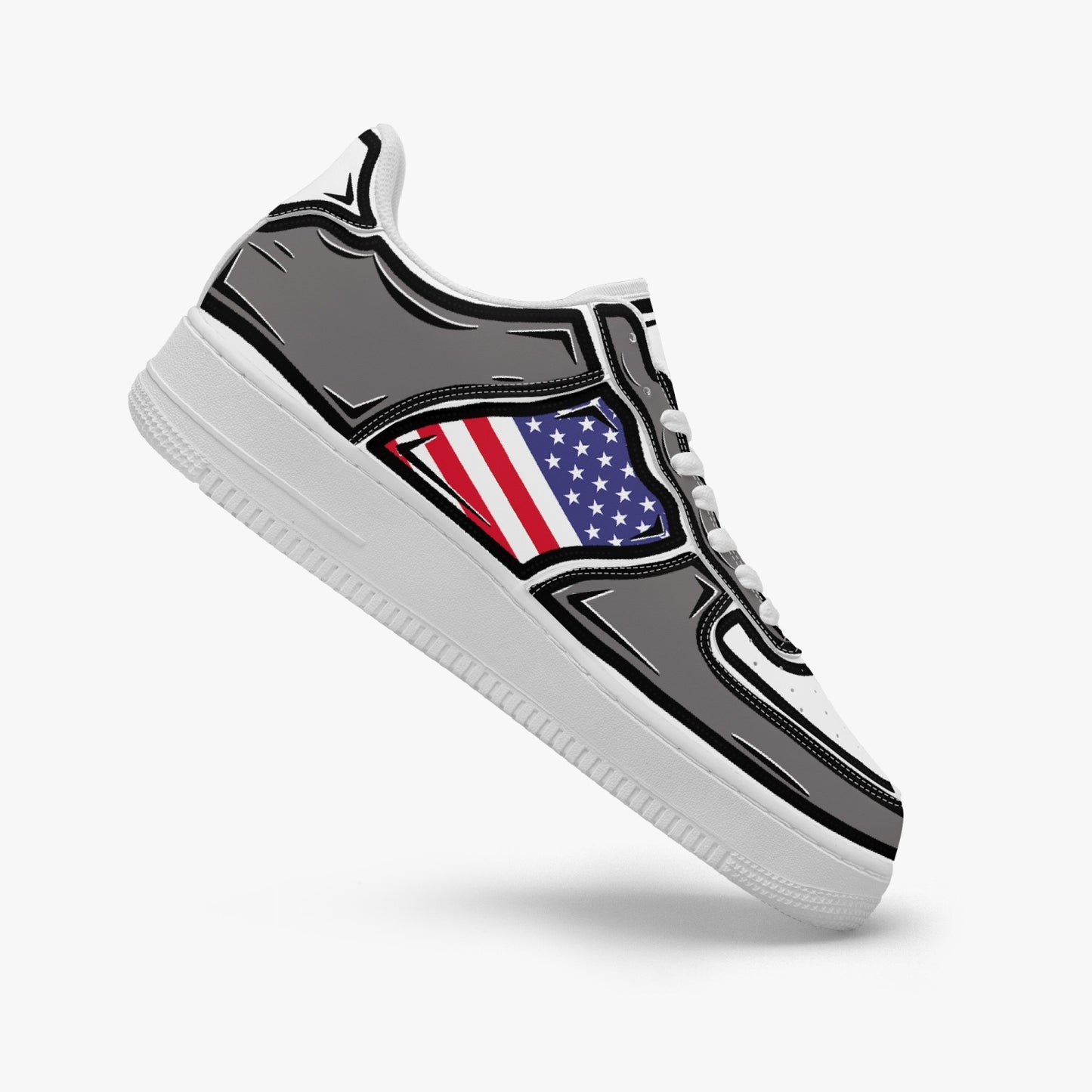 USA Cartoon Force 1 Low Tops (Gray) - Men's & Women's
