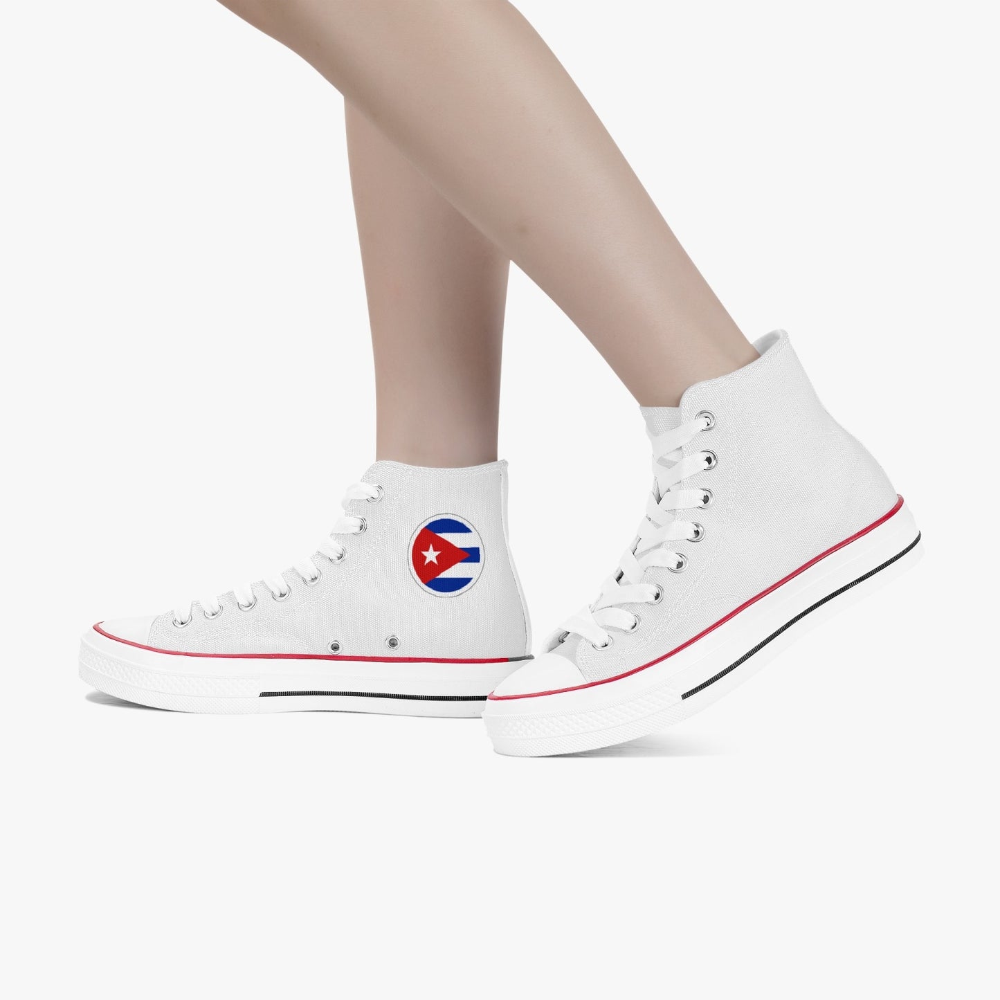 Cuba Classic Canvas High Tops (White) - Men's & Women's