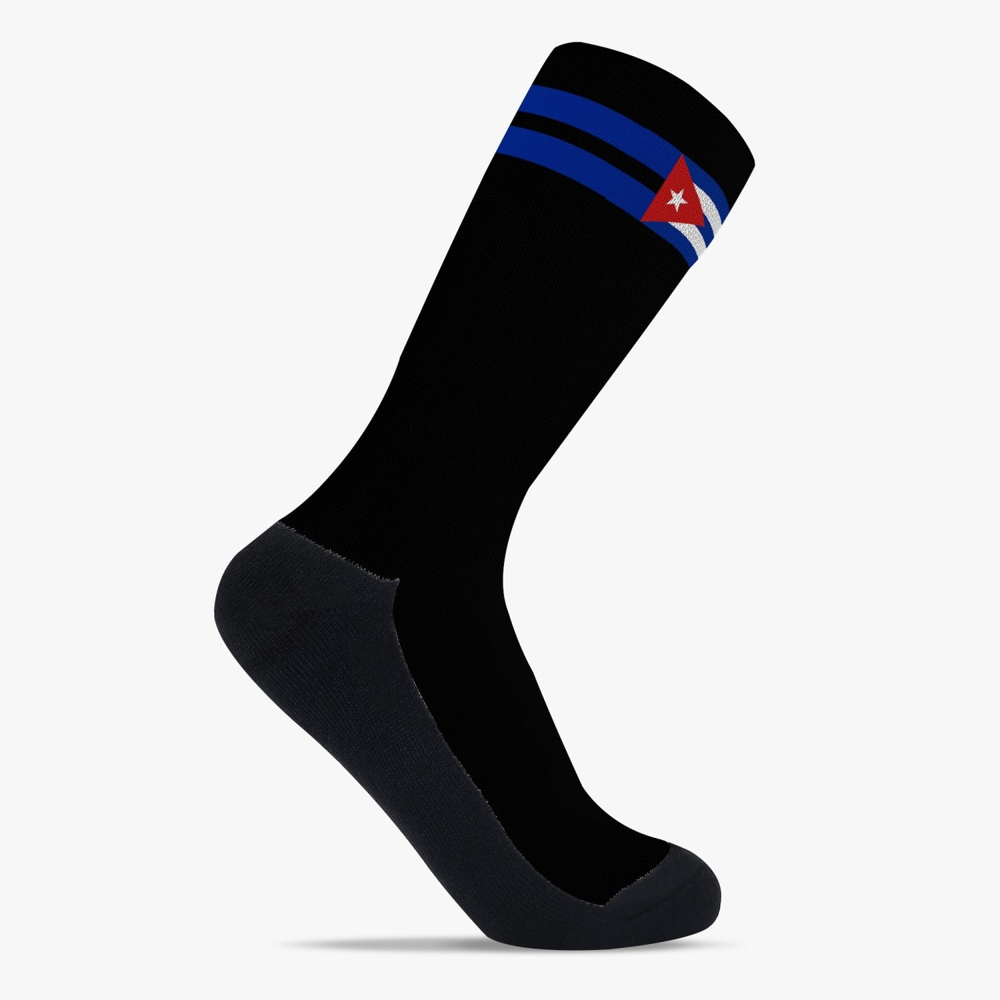 Cuba Pride Sport Socks (Black)