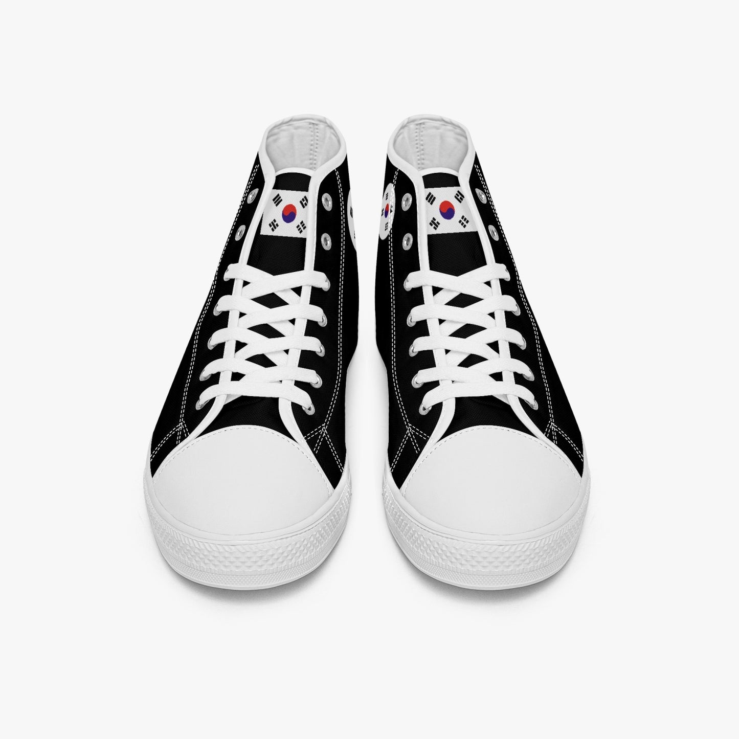 South Korea Classic Canvas High Tops (Black) - Men's & Women's