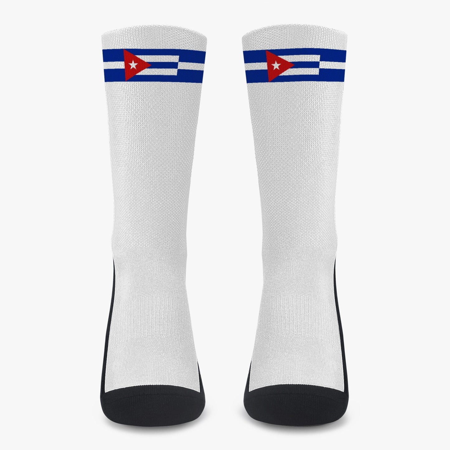 Cuba Pride Sport Socks (White)