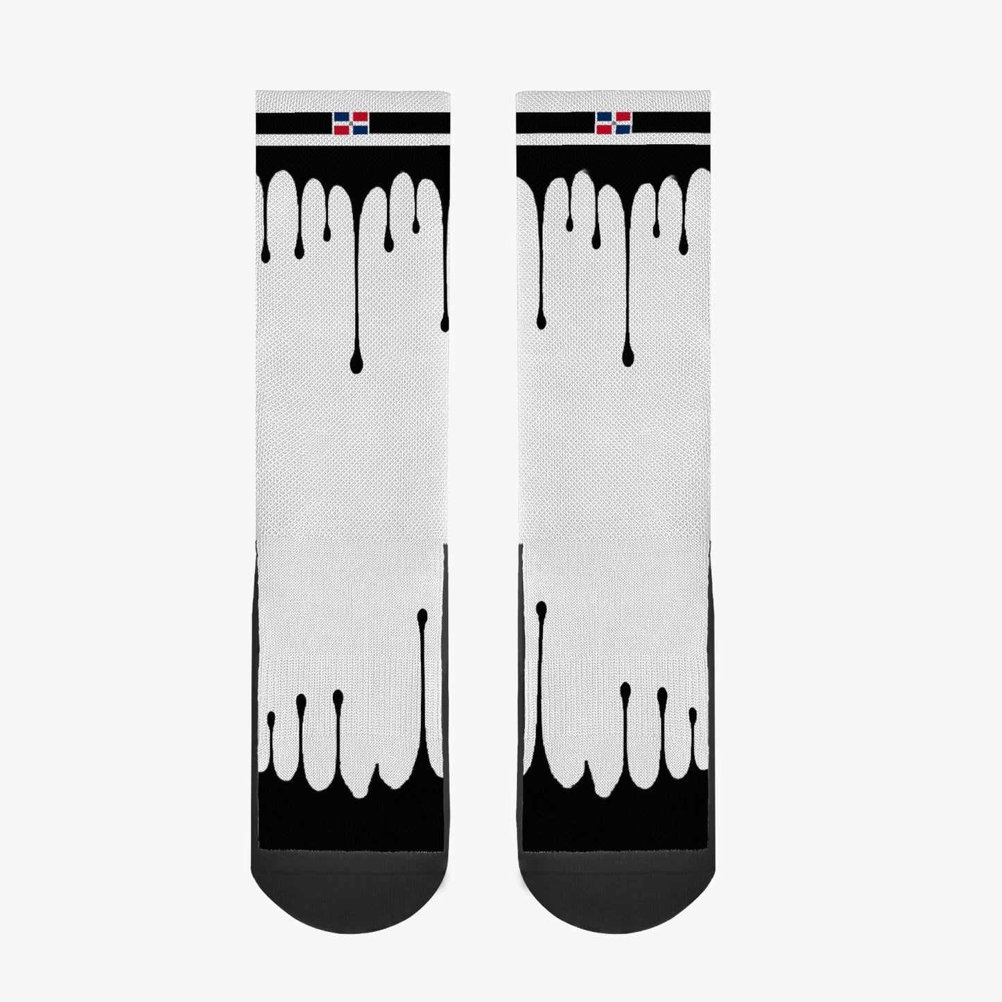 Dominican Drip Sport Socks (Black Drip)