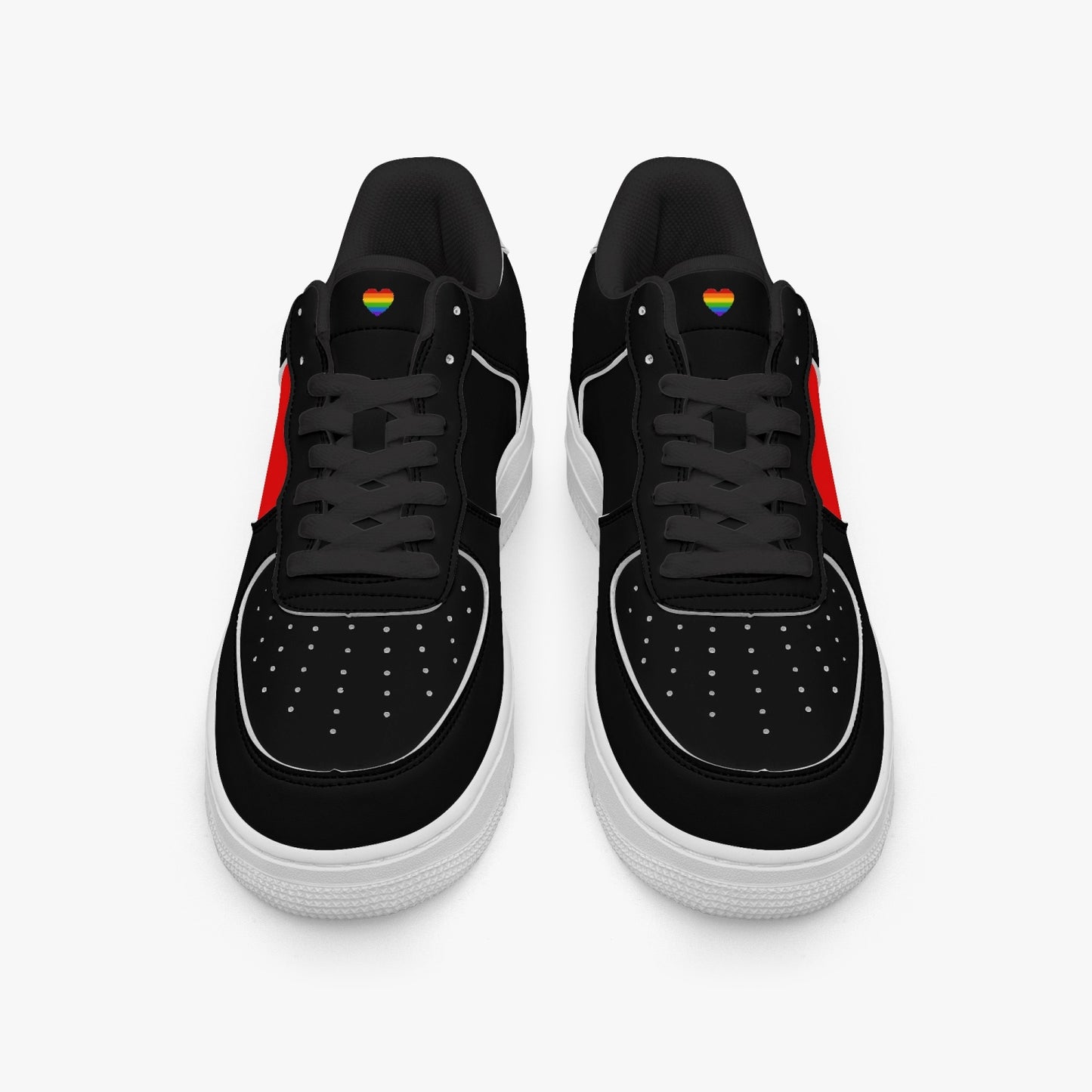 Rainbow Pride R-Force 1 Low Tops (Black) - Men's & Women's