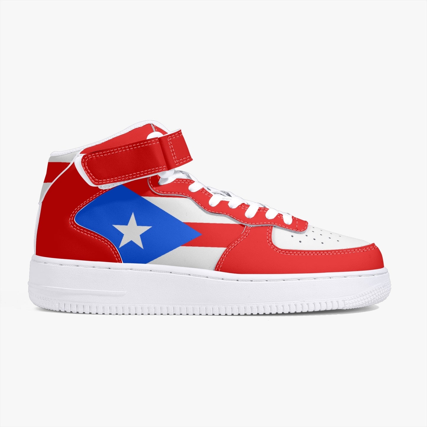Puerto Rico Flag R-Force 1 Mid Tops - Men's & Women's