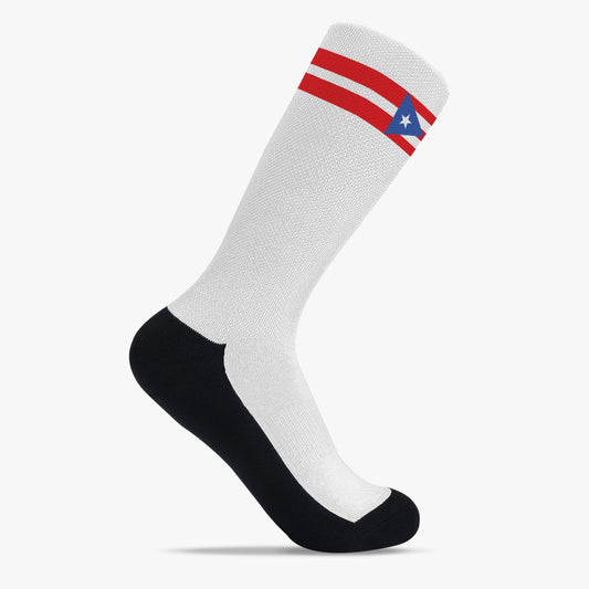 Puerto Rico Pride Sport Socks (White)