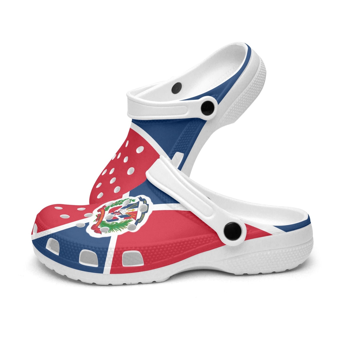 Dominican Republic Flag Clogs - Men's & Women's