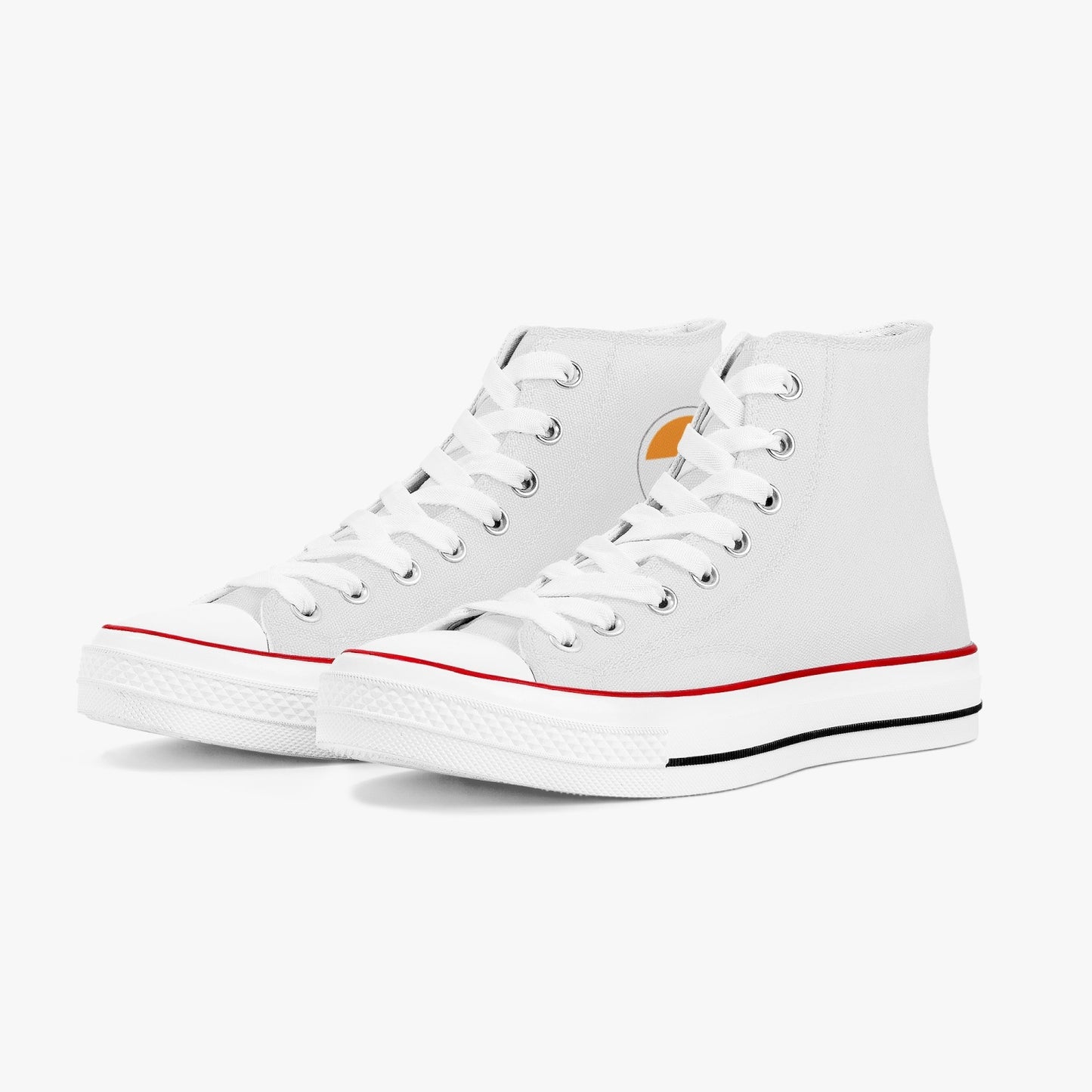 India Classic Canvas High Tops (White) - Men's & Women's