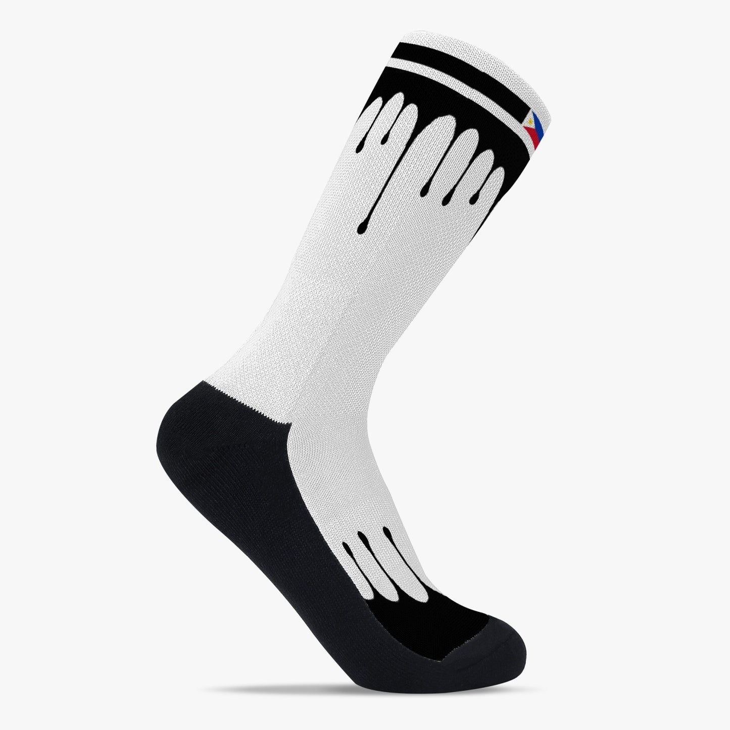 Philippines Drip Sport Socks (Black Drip)