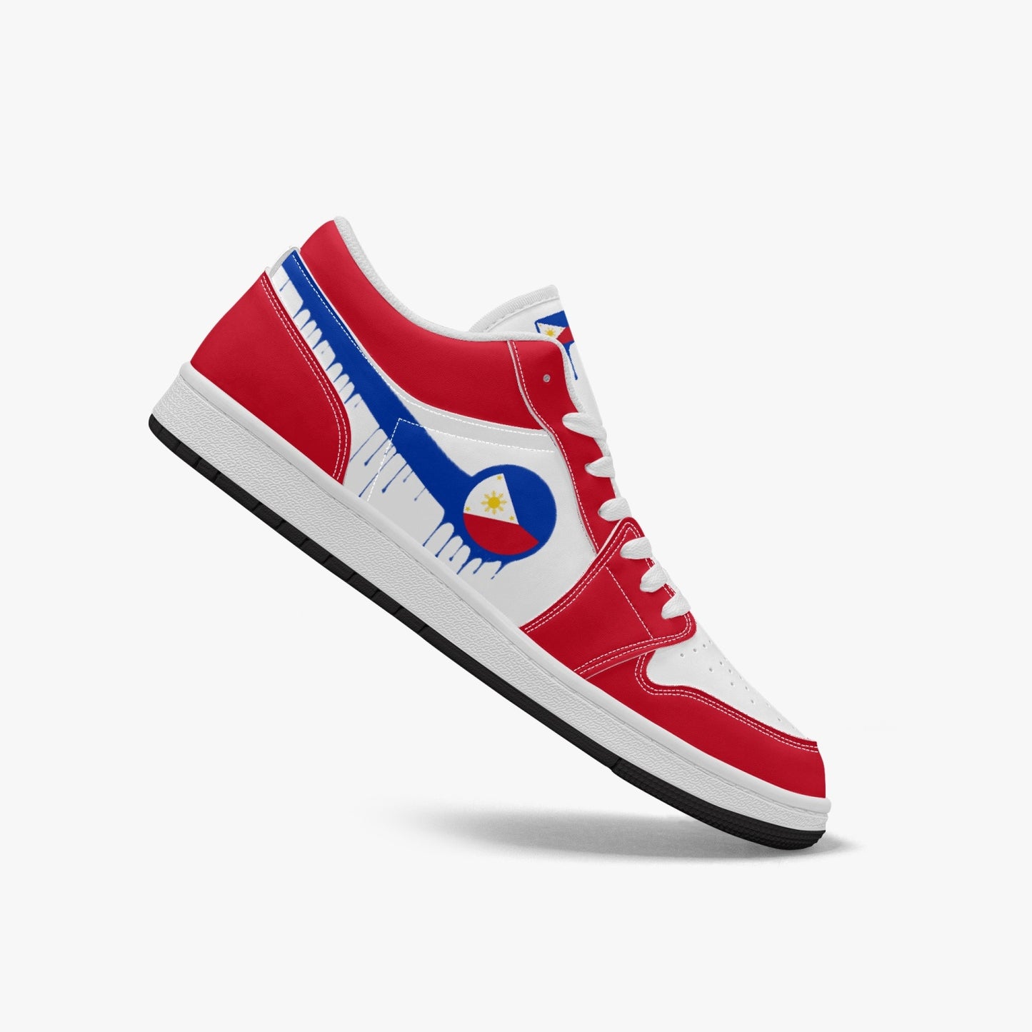 Air Philippines Blue Drip / Red & White Low Tops (Black Sole) - Men's & Women's