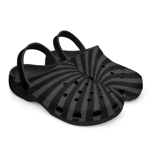 Japan Rising Sun Flag Clogs (Black) - Men's & Women's