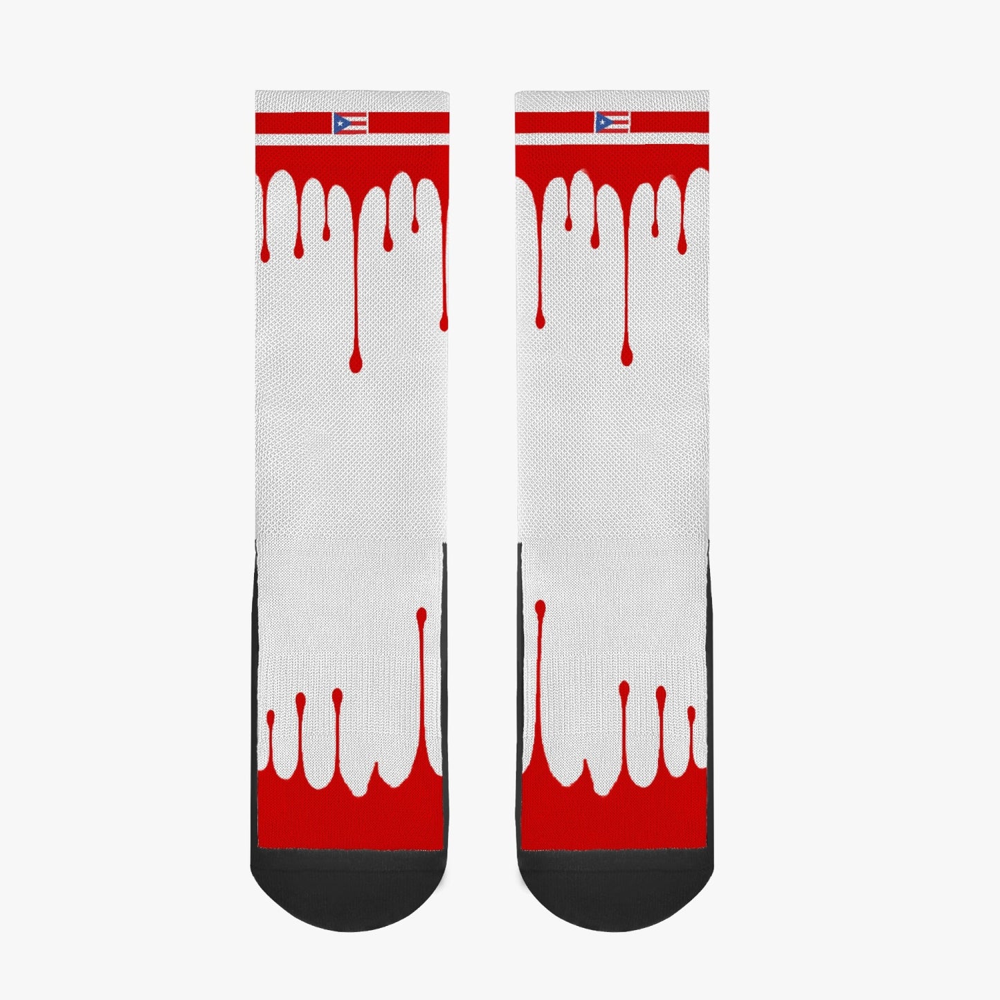 Puerto Rico Drip Sport Socks (Red Drip)