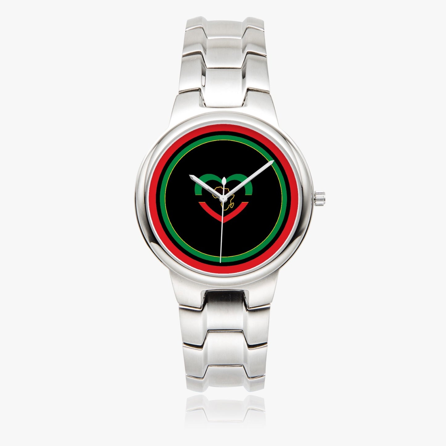 Africa Love Stainless Steel Luxury Women's Watch - Rose Gold / Silver / Black