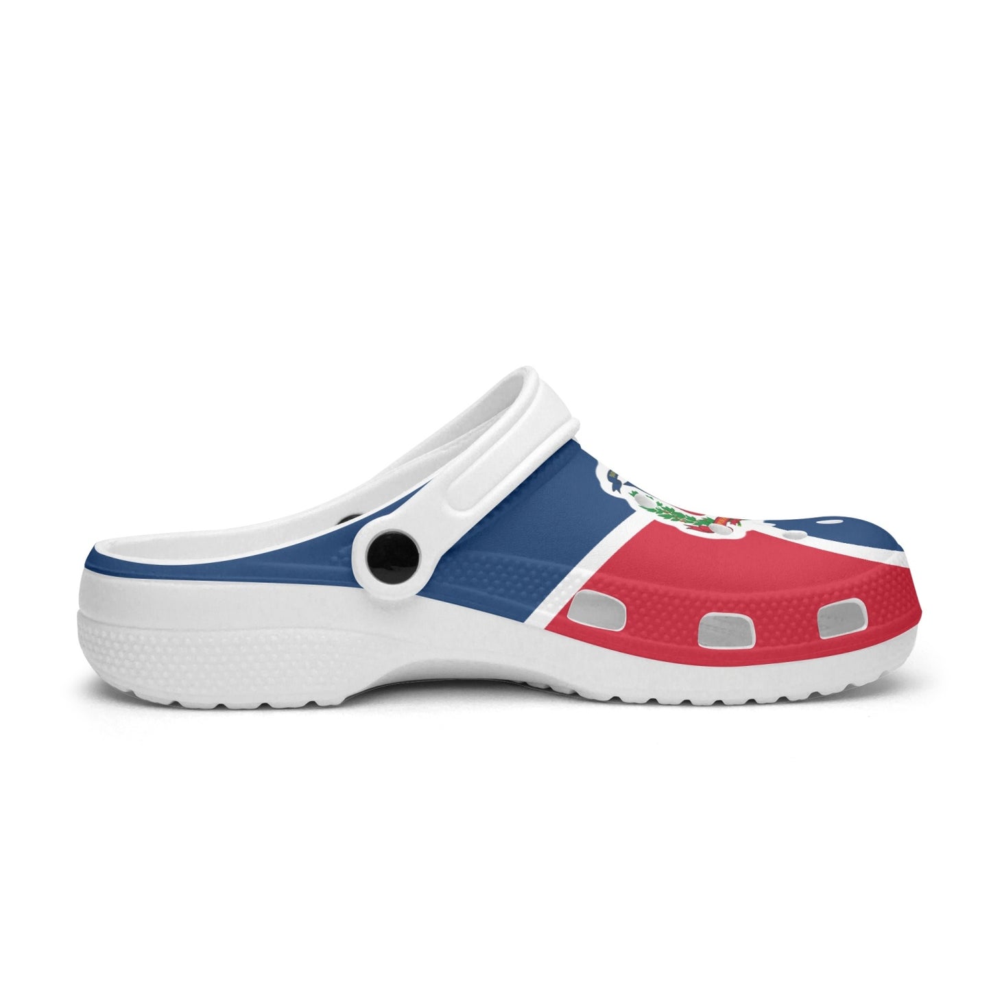 Dominican Republic Flag Clogs - Men's & Women's