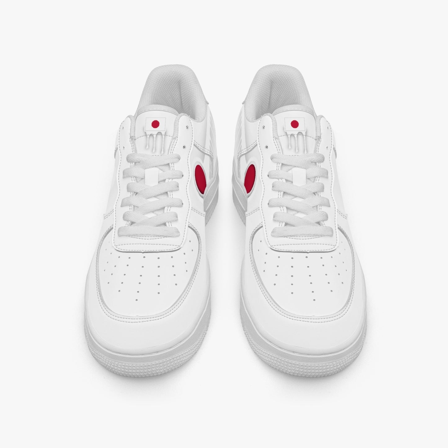 Japan White Drip R-Force 1 Low Tops (White) - Men's & Women's