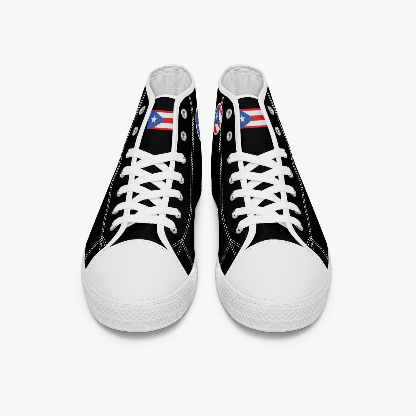 Puerto Rico Classic Canvas High Tops (Black) - Men's & Women's