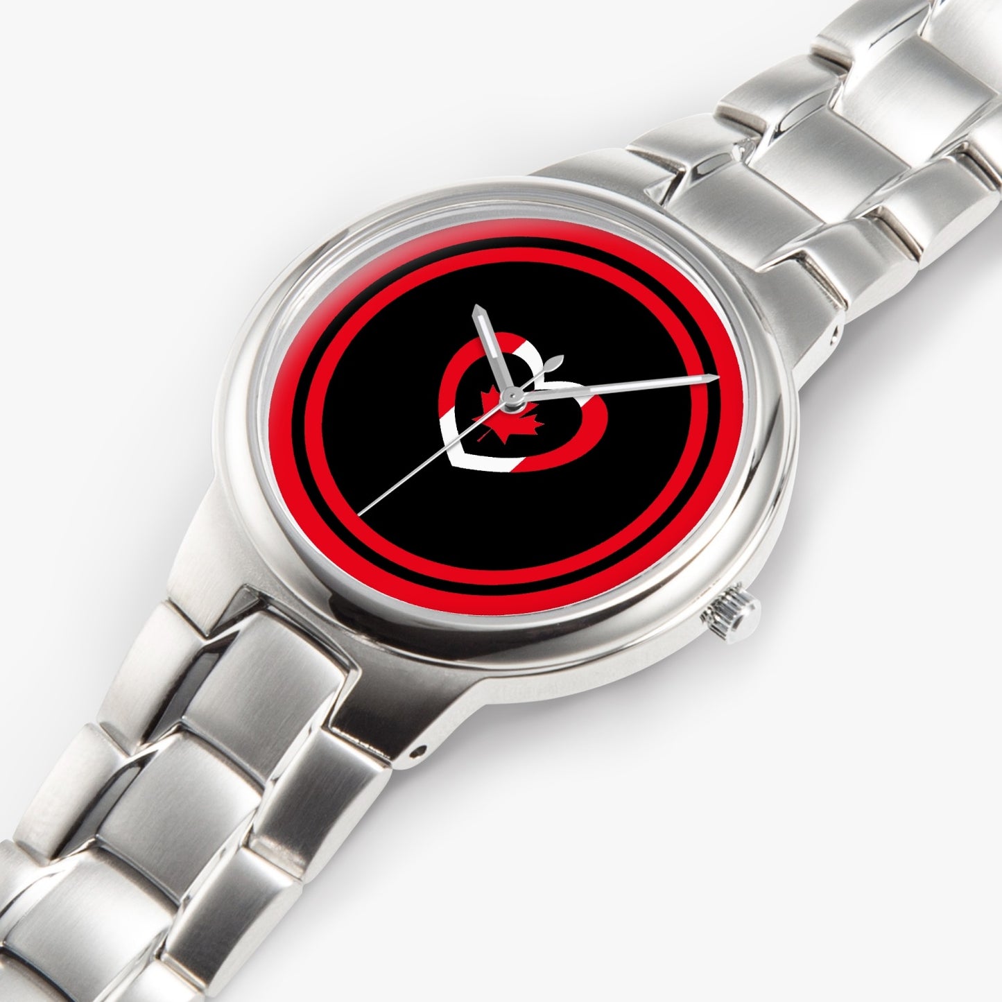 Canada Love Stainless Steel Luxury Women's Watch - Rose Gold / Silver / Black