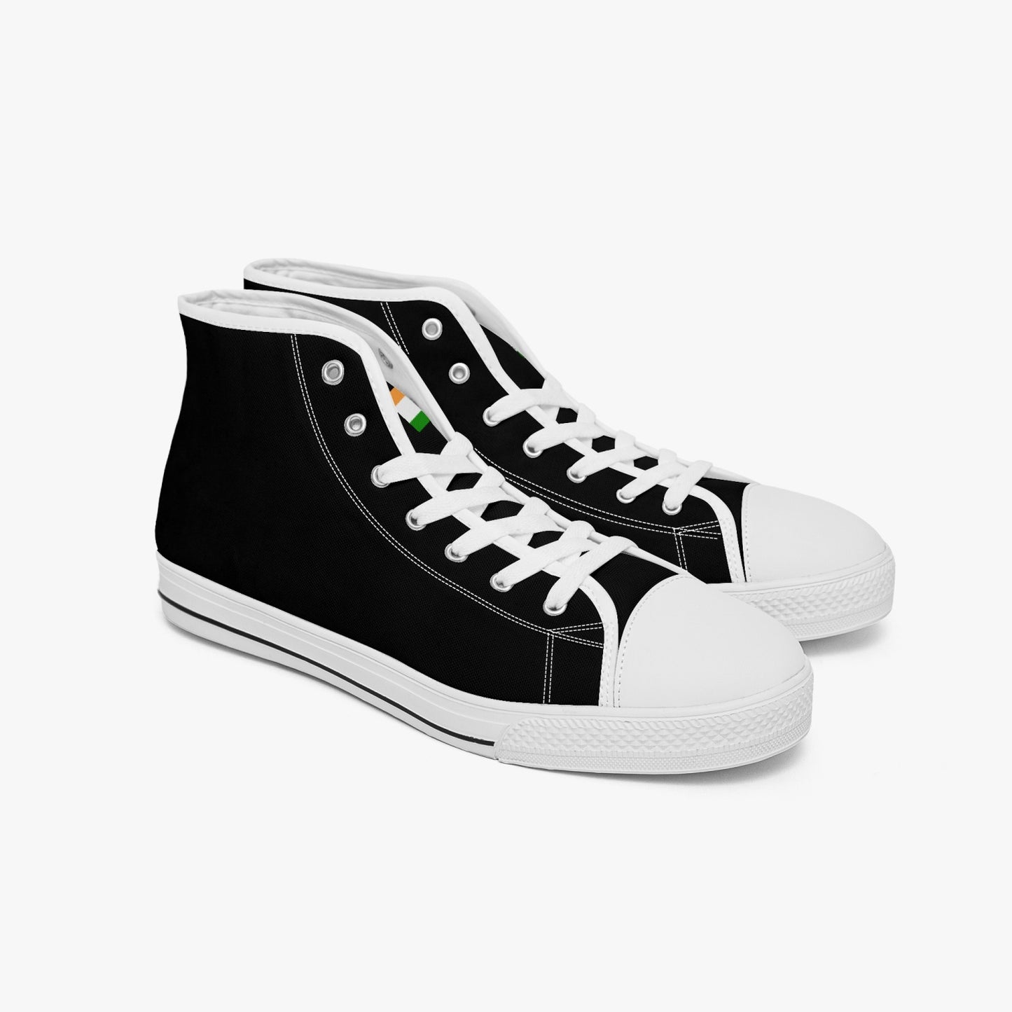 India Classic Canvas High Tops (Black) - Men's & Women's