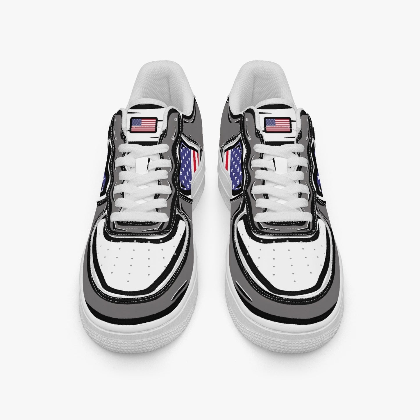 USA Cartoon Force 1 Low Tops (Gray) - Men's & Women's