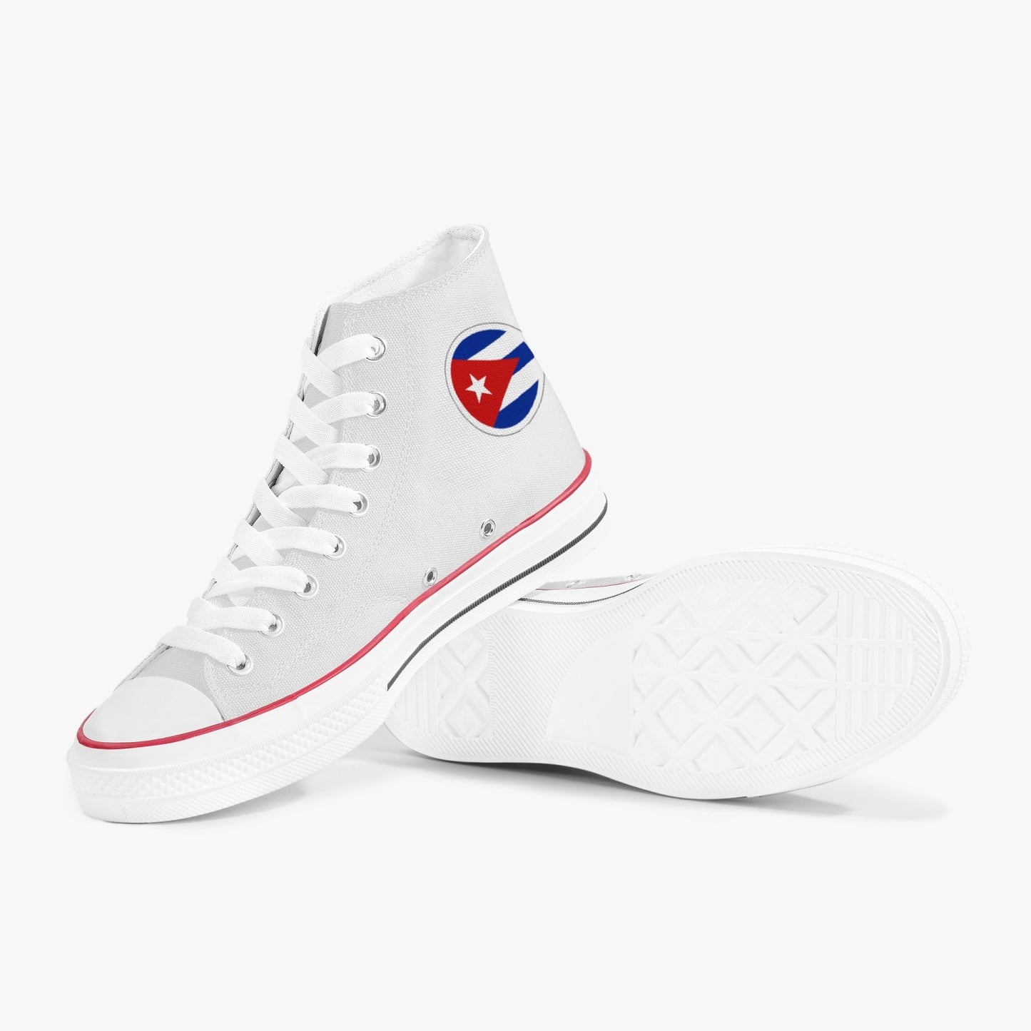 Cuba Classic Canvas High Tops (White) - Men's & Women's