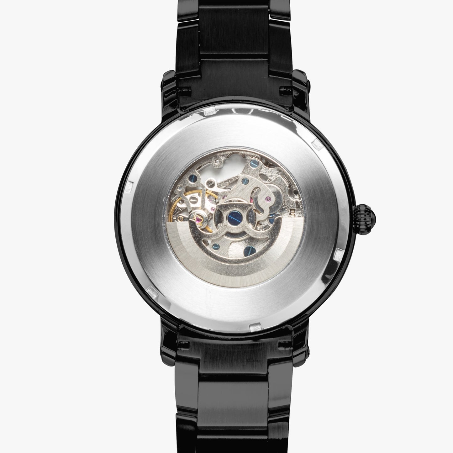 Dominican Pride Stainless Steel Luxury Men's Watch - Silver / Rose Gold / Black