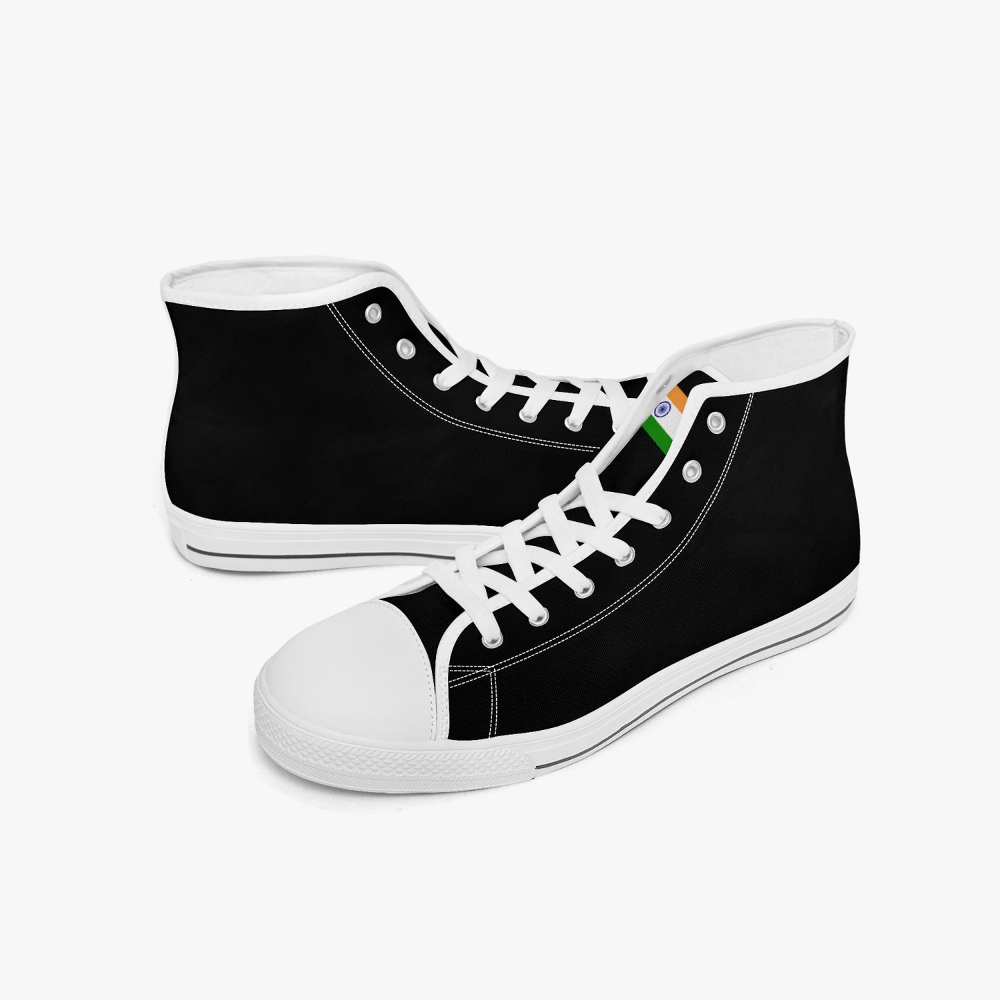 India Classic Canvas High Tops (Black) - Men's & Women's