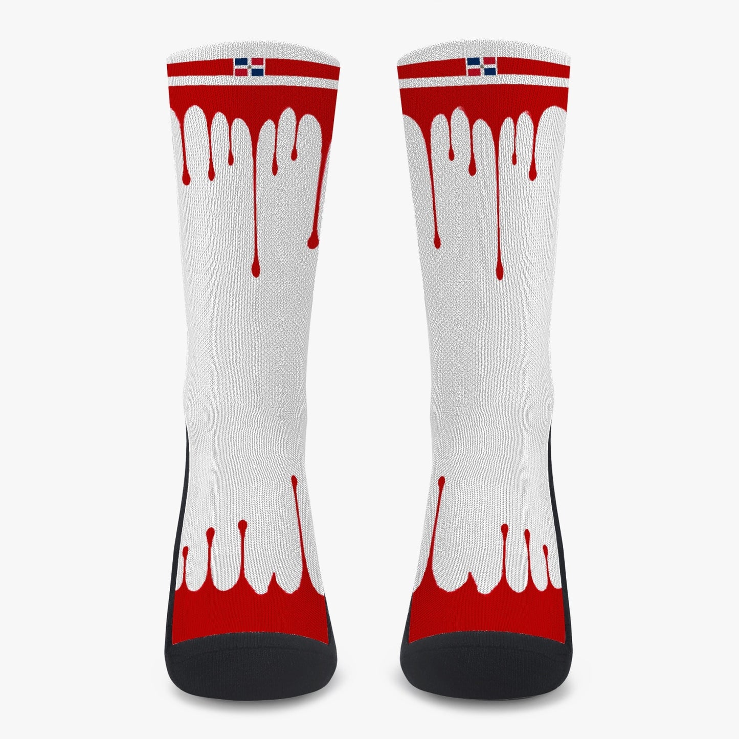 Dominican Drip Sport Socks (Red Drip)